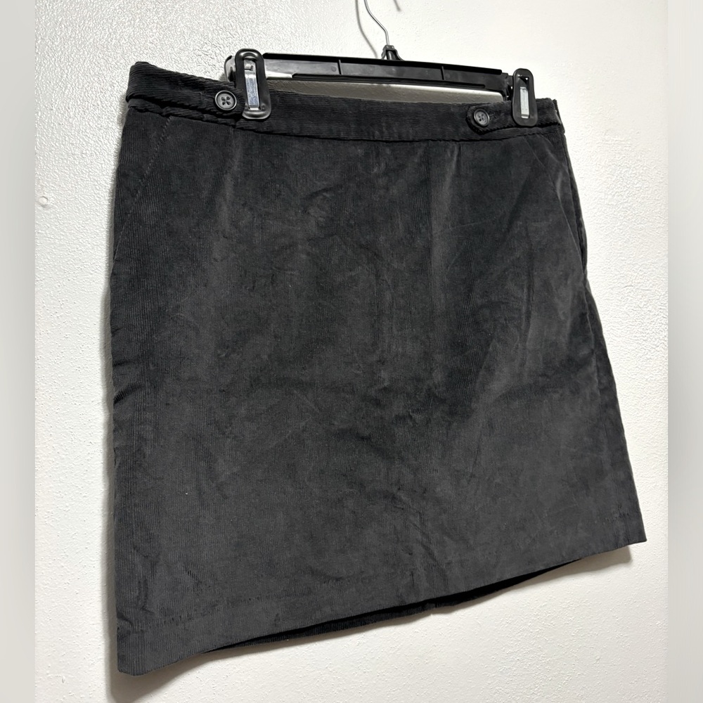 BANANA REPUBLIC dark gray corduroy skirt - NWT - Picture 3 of 5